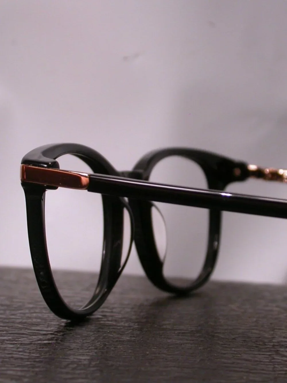 Warby Parker Durand Black and Gold Eyeglasses Frames ITALY